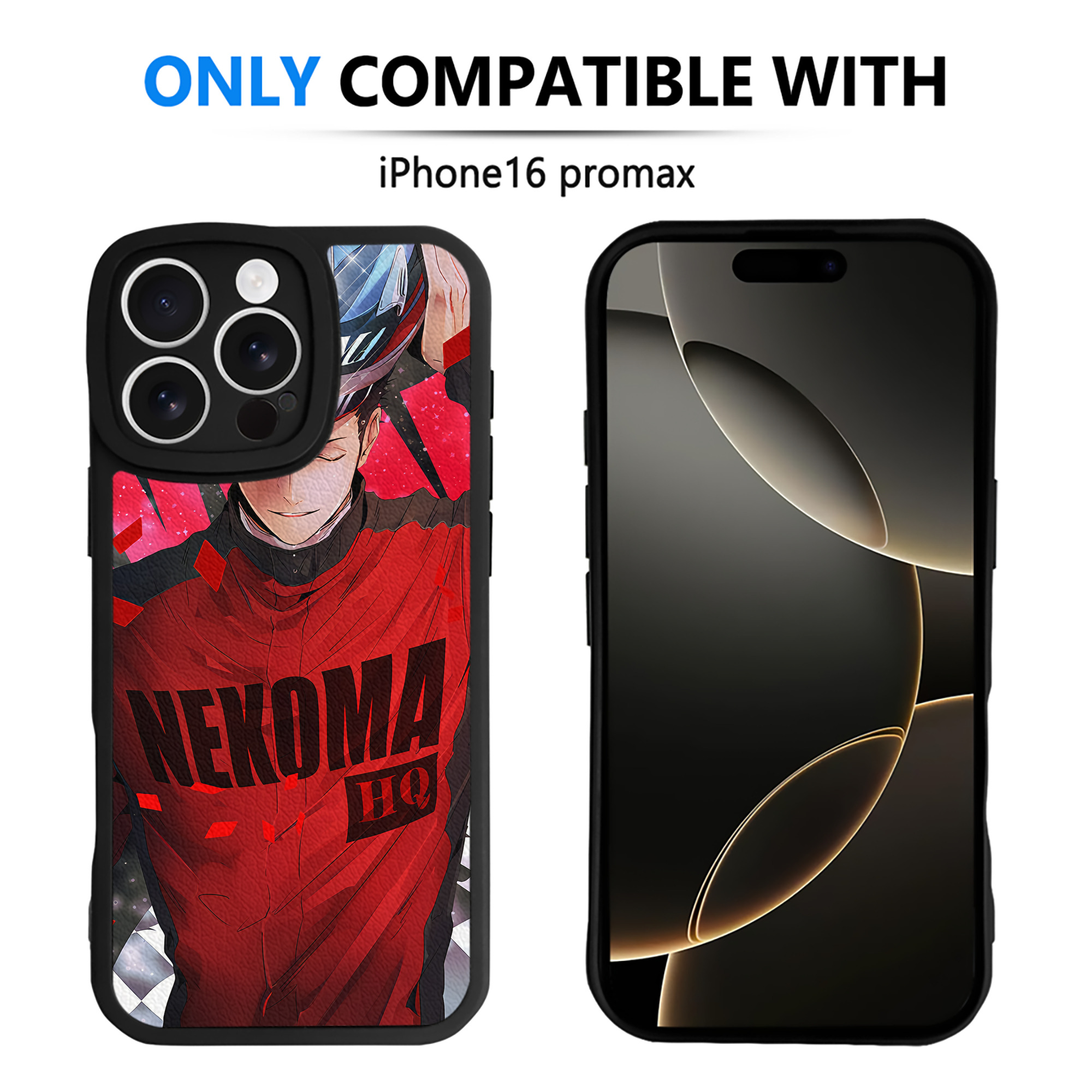 （画像用） ハイキュー!! Haikyu!! 【iPhone 16シリーズ対応】シリコンスマホケース（レザー調） 材質：シリコン
